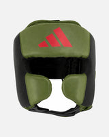 Kask bokserski Adidas Power 50 – Zielony/Czerwony