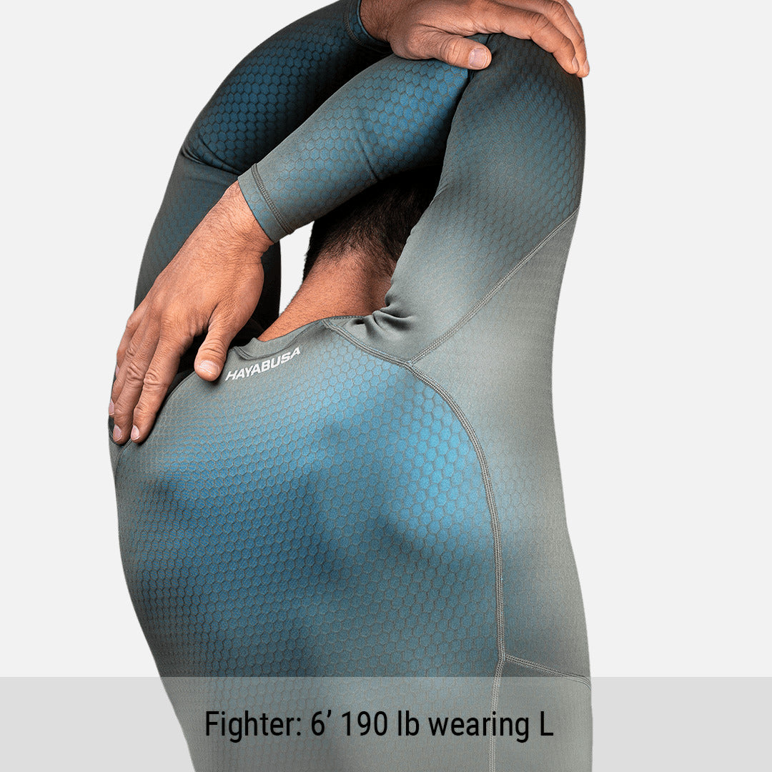 Hayabusa Rashguard Fusion Lange Mouwen - Grijs/Aqua