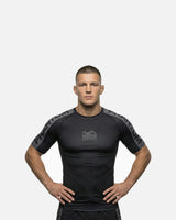 Phantom Athletics Rashguard EVO Apex Korte Mouwen - Zwart/Grijs