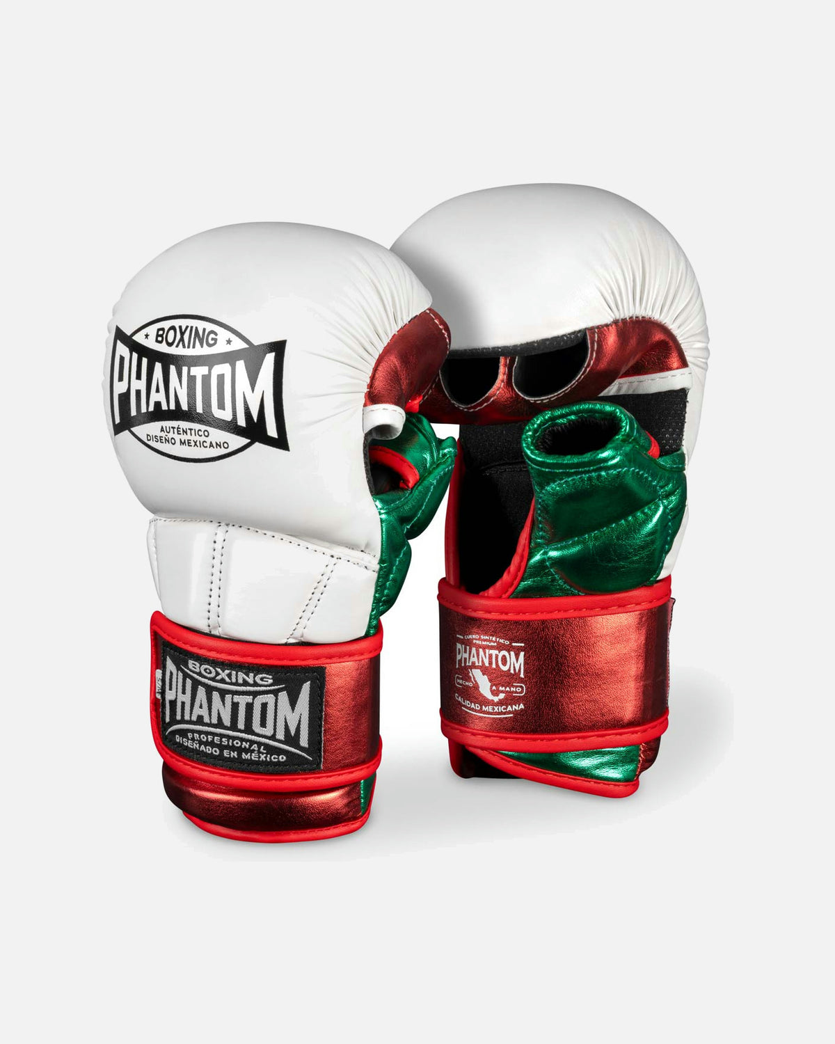 Phantom Athletics MMA Handschoenen Mexico - Wit/Groen/Rood