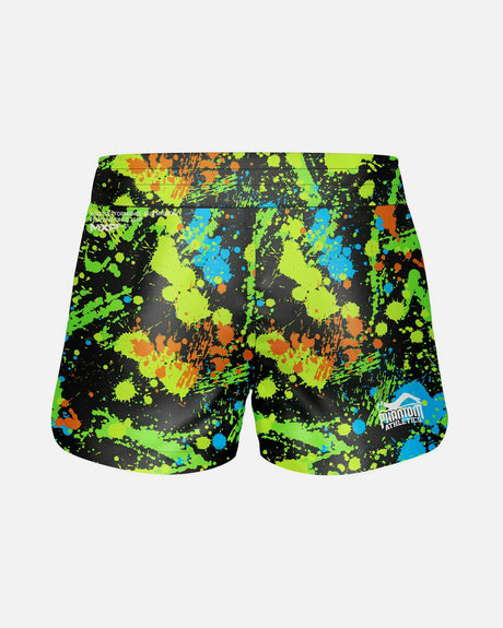 Phantom Athletics MMA Shorts Fusion Splatter – Black/Neon