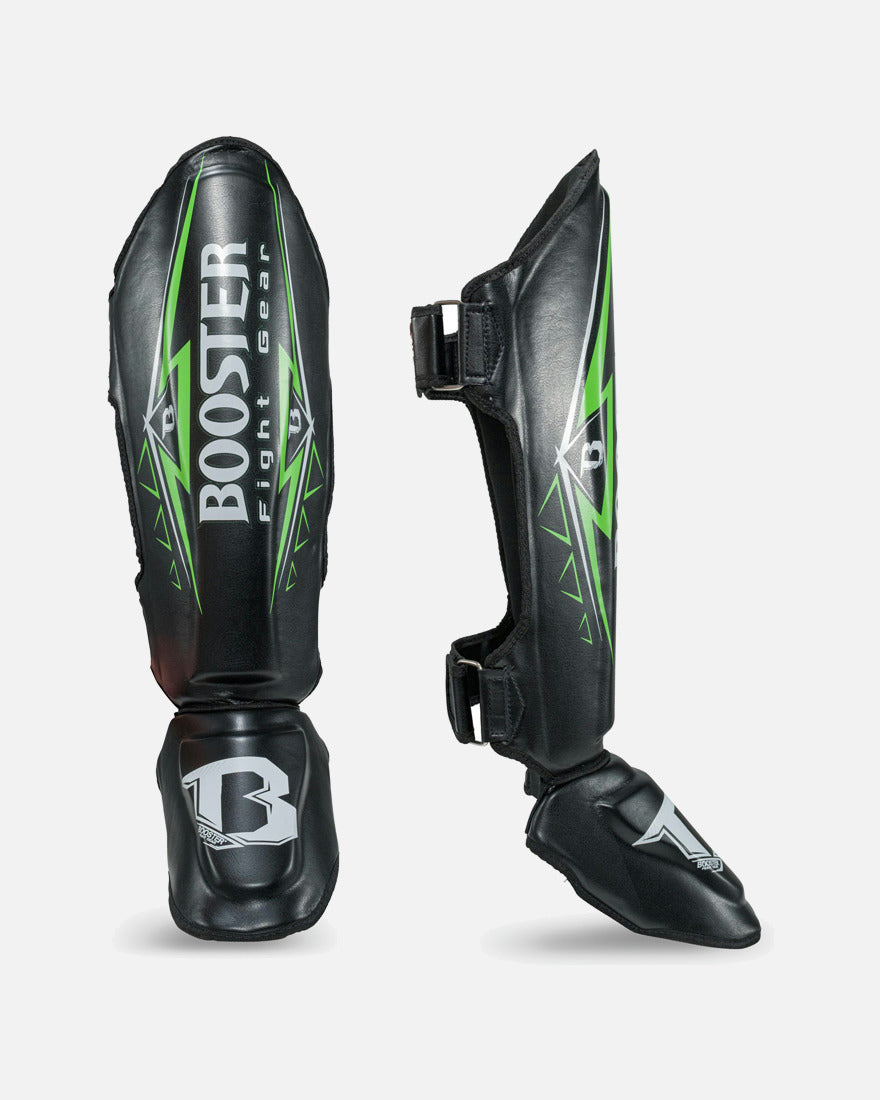 Booster Scheenbeschermers Warrior Series - Zwart