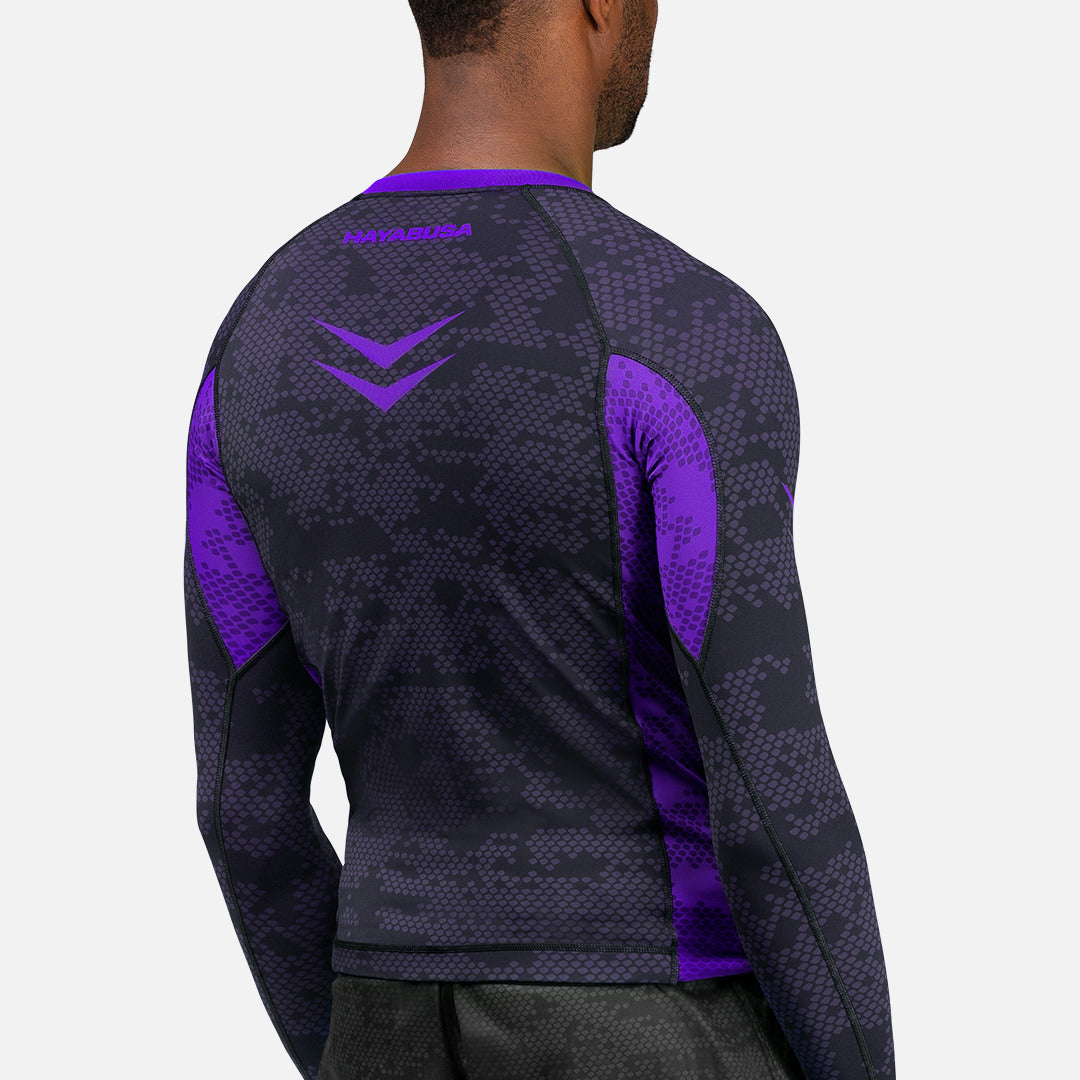 Hayabusa Rashguard Ranked Lange Mouwen - Paars