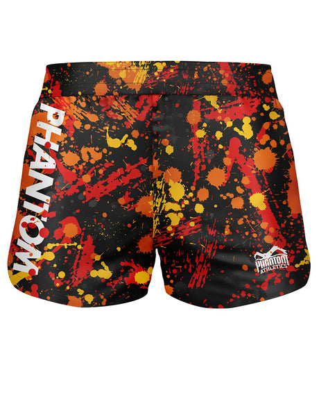 Phantom Athletics MMA Shorts Fusion Splatter - Rood