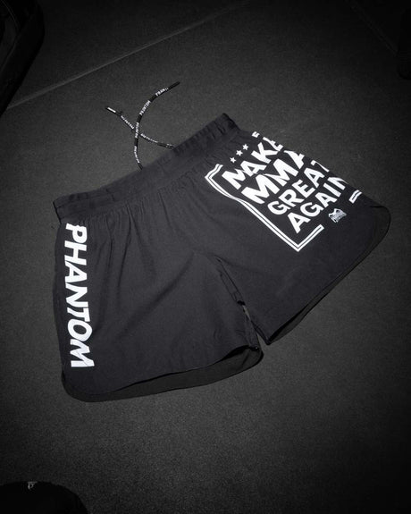 Phantom Athletics MMA Shorts Fusion-R Make MMA Great Again - Zwart