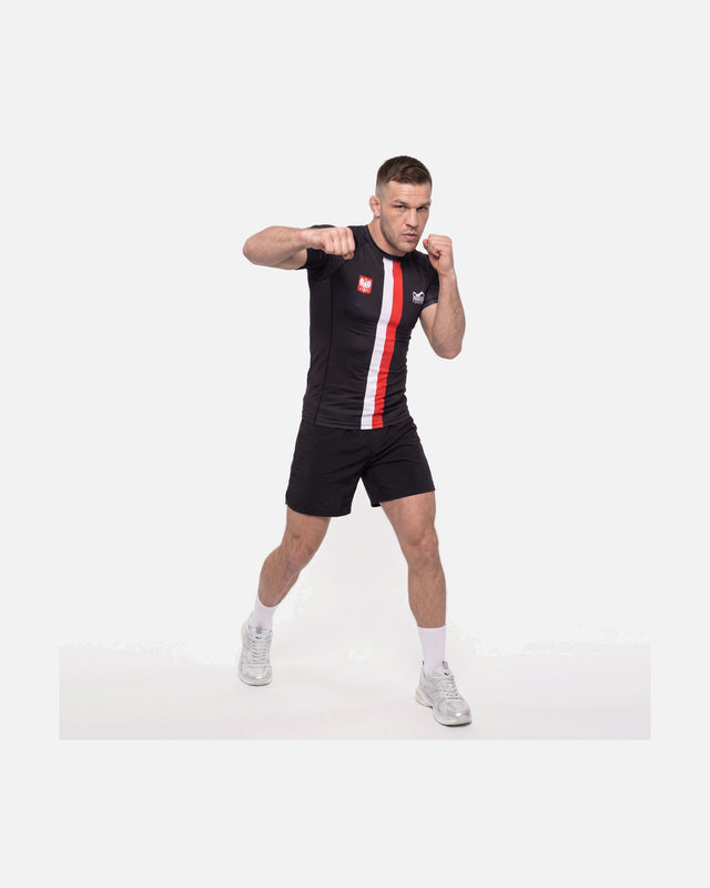 Phantom Athletics Rashguard Team Poland - Zwart/Rood/Wit