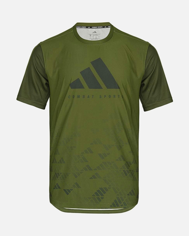 Adidas T-shirt Tech Line - Oliven