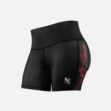Hayabusa x UFC BJJ Compressie Shorts Dames - Zwart/Rood