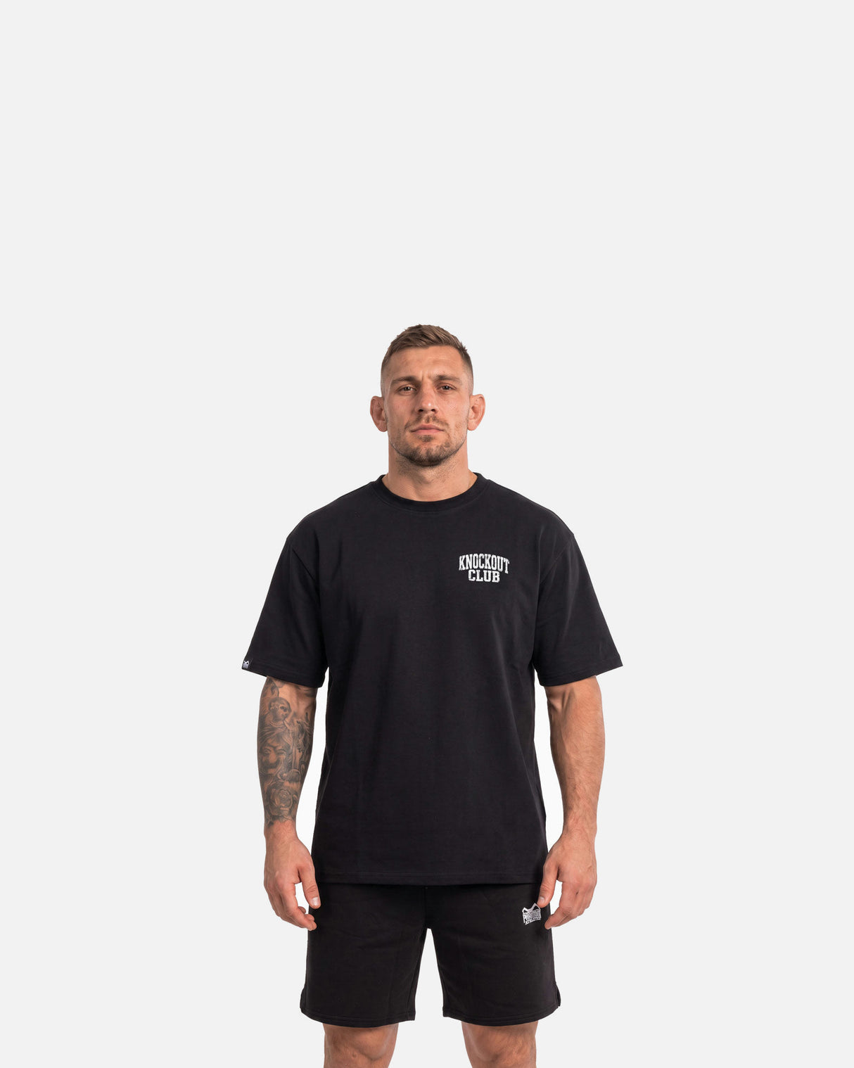 Phantom Athletics T-Shirt Knockout Club Oversize Heavy - Zwart