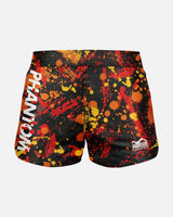 Phantom Athletics MMA Shorts Fusion Splatter - Rood/Oranje