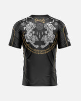 8 WEAPONS Functioneel T-Shirt Tiger Yant - Zwart/Geel