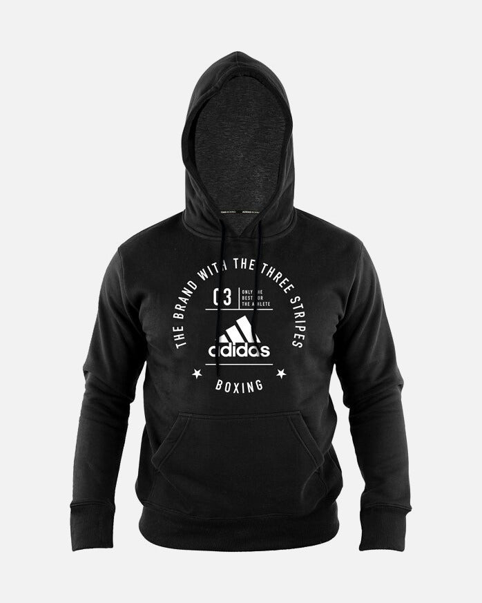 Adidas Hoodie Community Boxing – Schwarz/Weiß