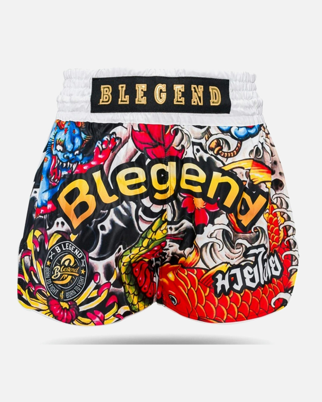 Blegend Muay Thai Shorts Legend 3 - Wit