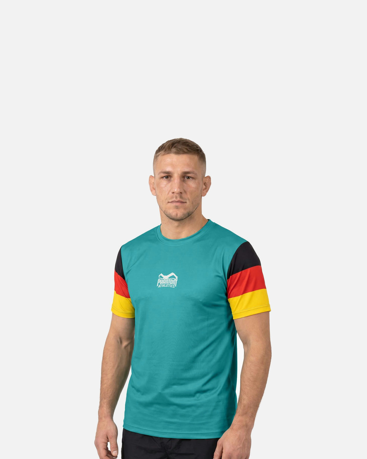Phantom Athletics Trainingsshirt EVO+ Germany - Turkoois/Zwart/Rood/Goud