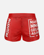 Shorts de MMA Phantom Athletics Fusion-R Make MMA Great Again – Rouge