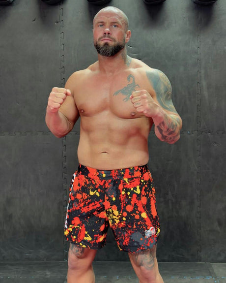 Phantom Athletics MMA Shorts Fusion Splatter – Red
