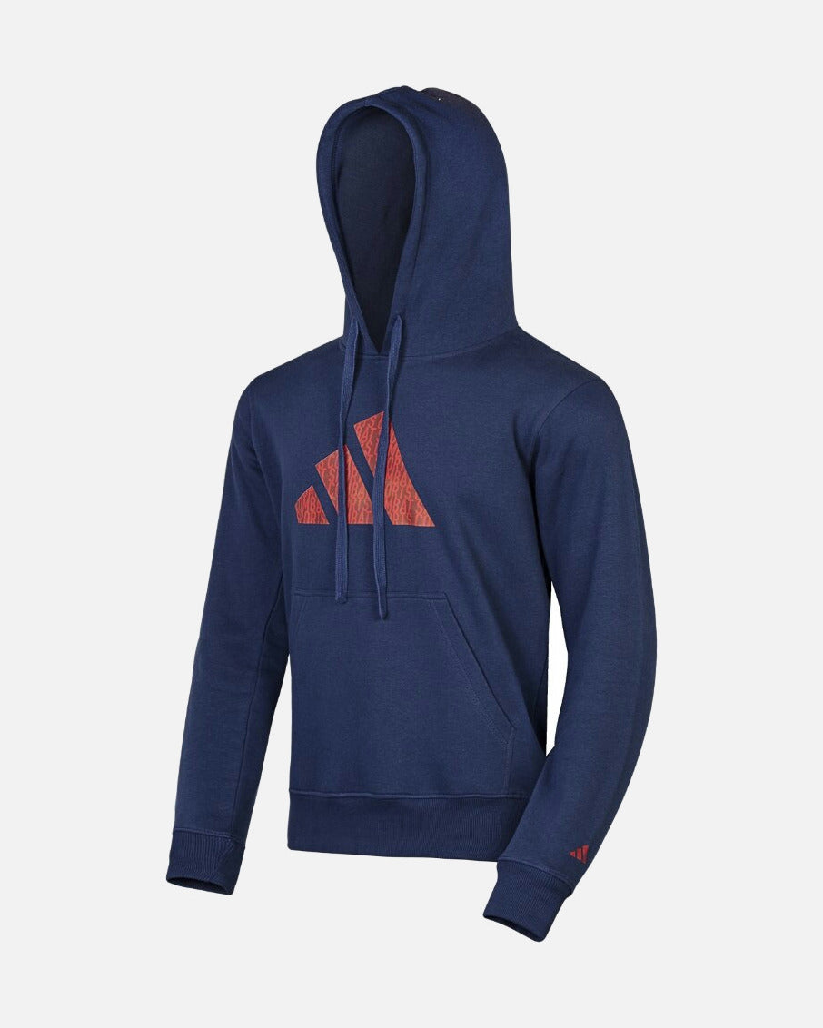 Adidas Hoodie Perfo Script Graphic – Niebieski