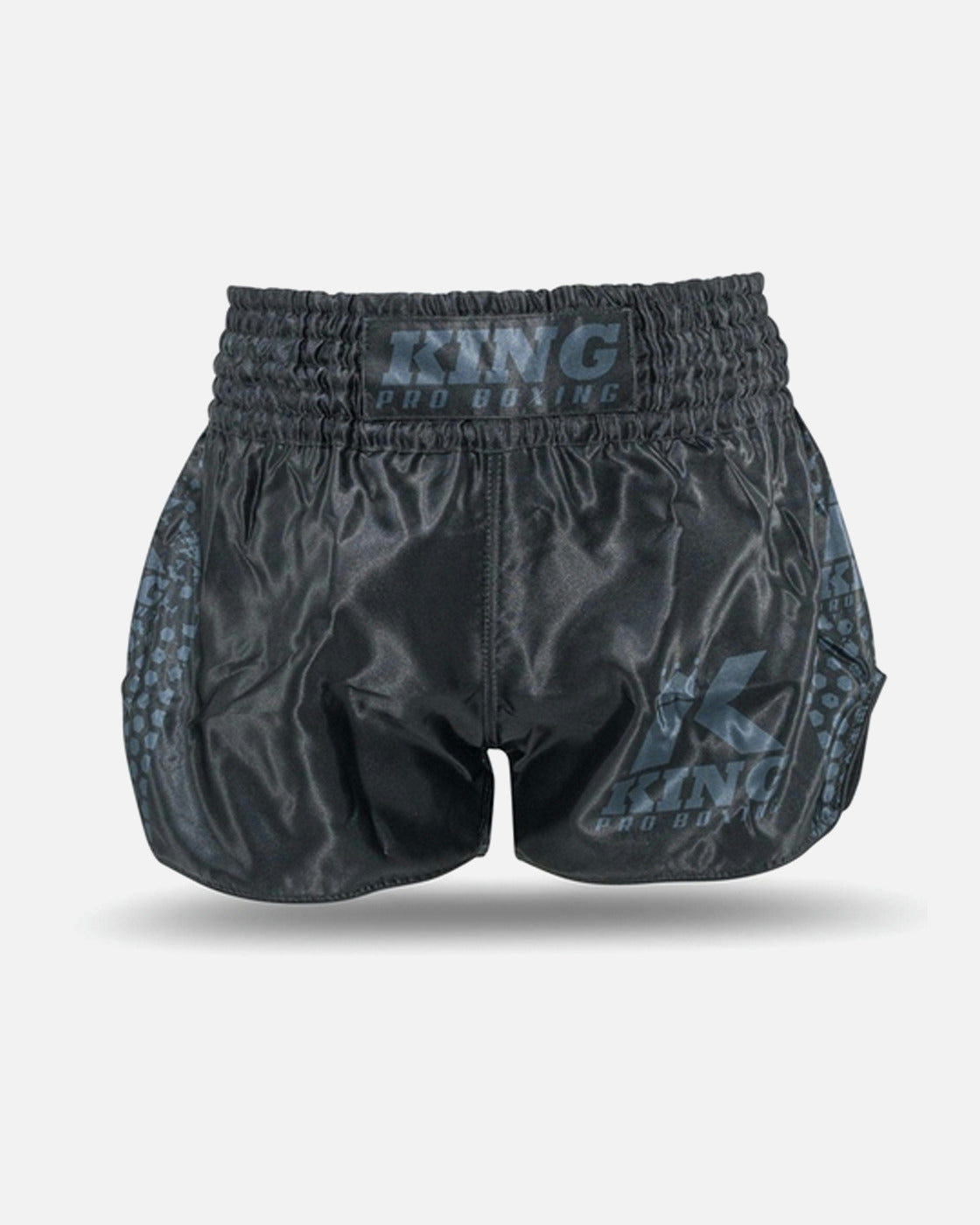King Pro Boxing Muay Thai Shorts Hexagon 1 Kinderen - Zwart