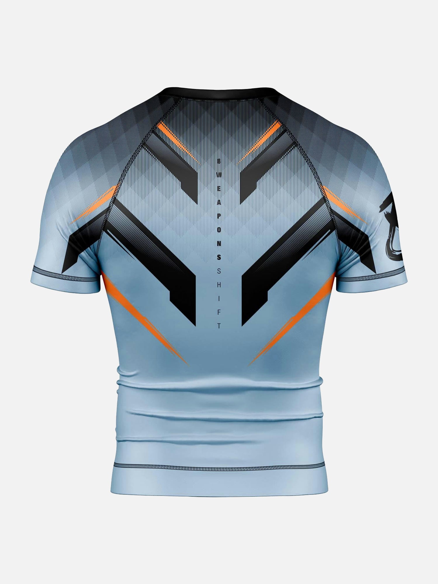 Rashguard 8 WEAPONS Shift – Gris hielo/Naranja