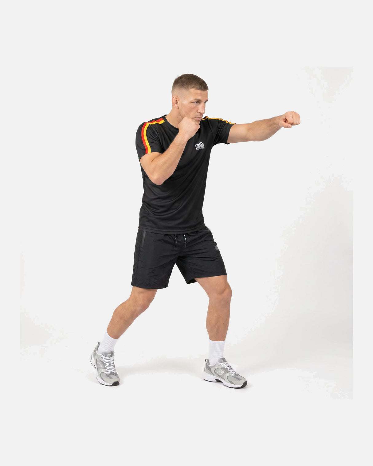 Phantom Athletics T-Shirt EVO+ Germany - Zwart/Rood/Goud