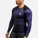 Hayabusa Rashguard Fusion Lange Mouwen - Zwart/Paars
