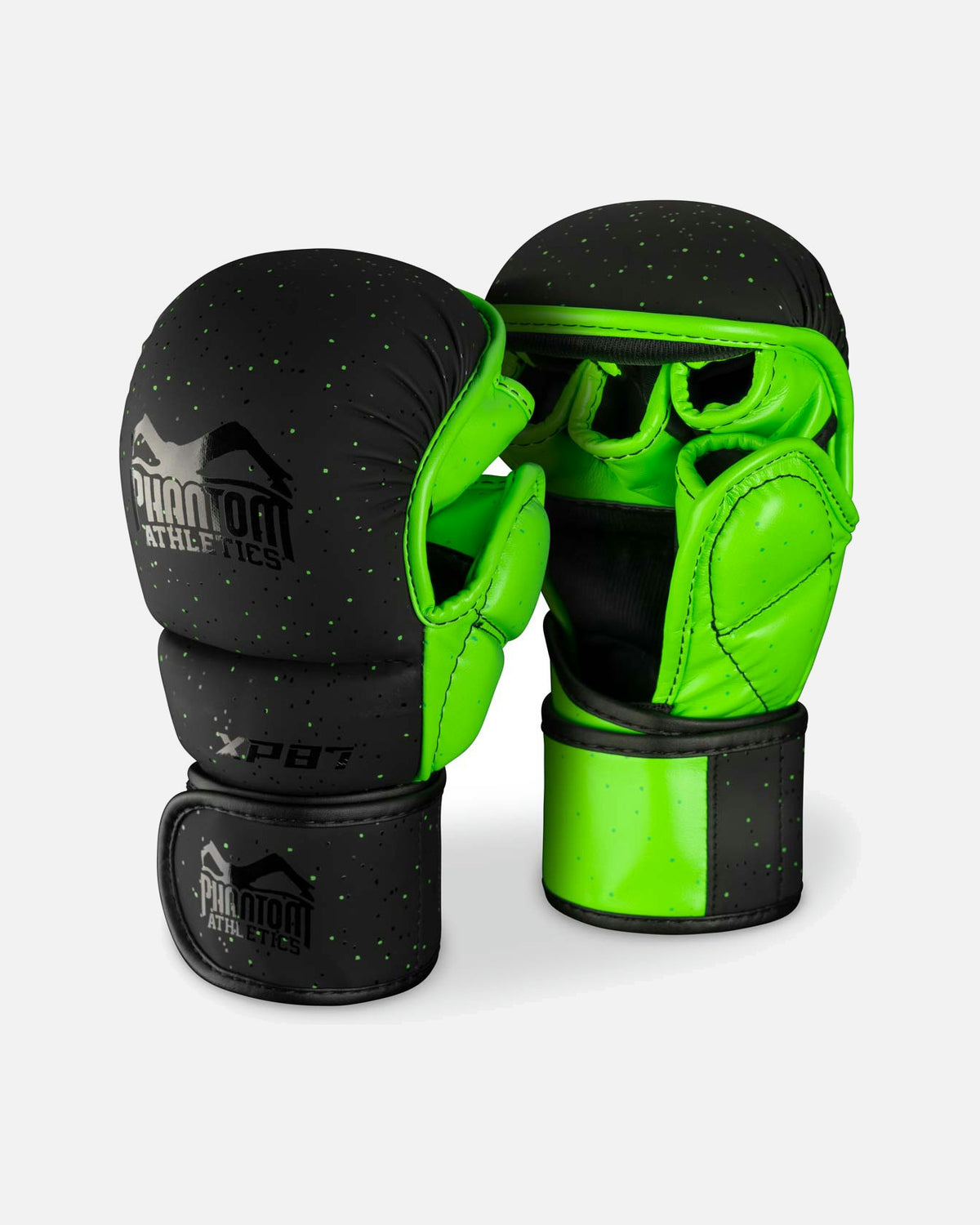 Mănuși MMA Phantom Athletics Galaxy – Negru/Verde neon