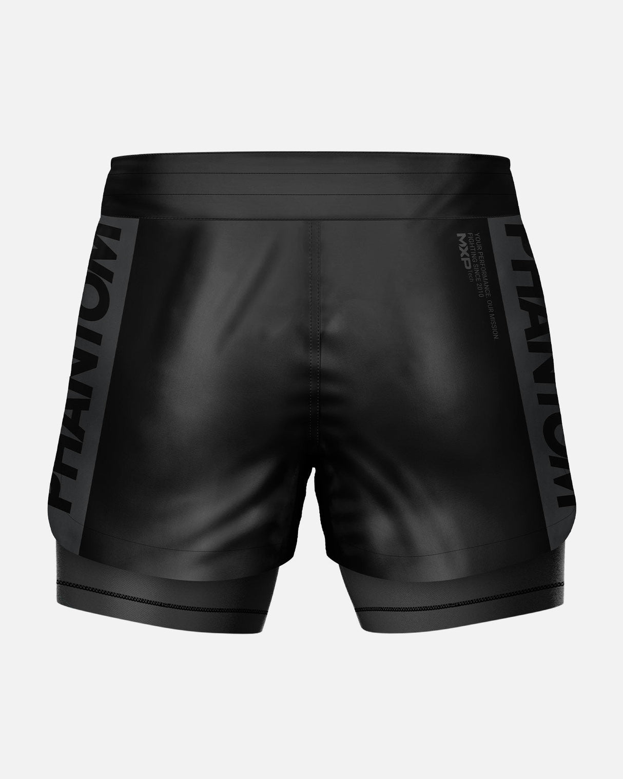 Phantom Athletics Compressie Shorts Fusion 2in1 Apex - Zwart/Grijs