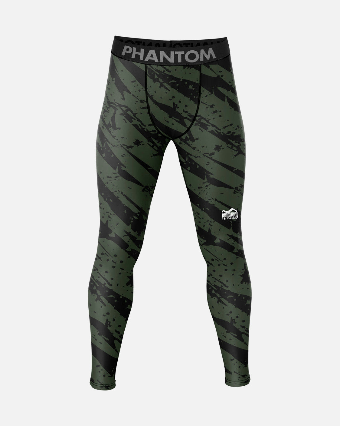 Phantom Athletics Compressie Shorts Camo Tiger - Legergroen