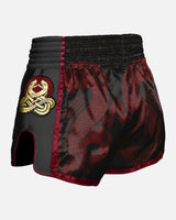 8 WEAPONS Muay Thai Shorts Naga - Zwart/Rood
