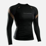 Hayabusa Rashguard Pro Ranked Lange Mouwen Dames - Bruin
