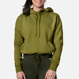 Hayabusa Hoodie Cozy Fleece Dames - Olijfgroen