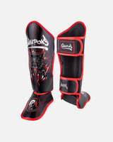 8 WEAPONS Scheenbeschermers Beastial Wolf - Zwart/Rood