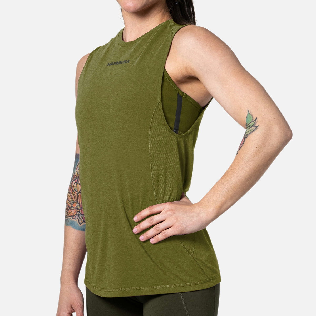 Hayabusa Tank Top Dames - Olijfgroen