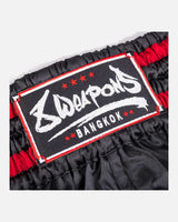 8 WEAPONS Muay Thai Shorts Bangkok - Zwart/Wit