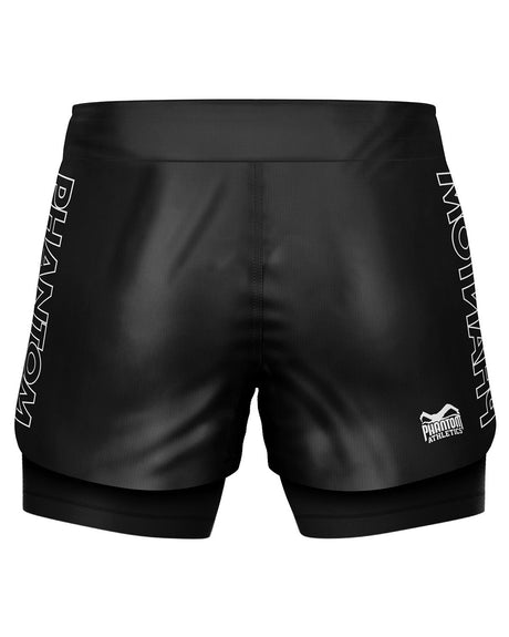 Phantom Athletics Compressie Shorts Fusion-R 2in1 Ranked - Zwart