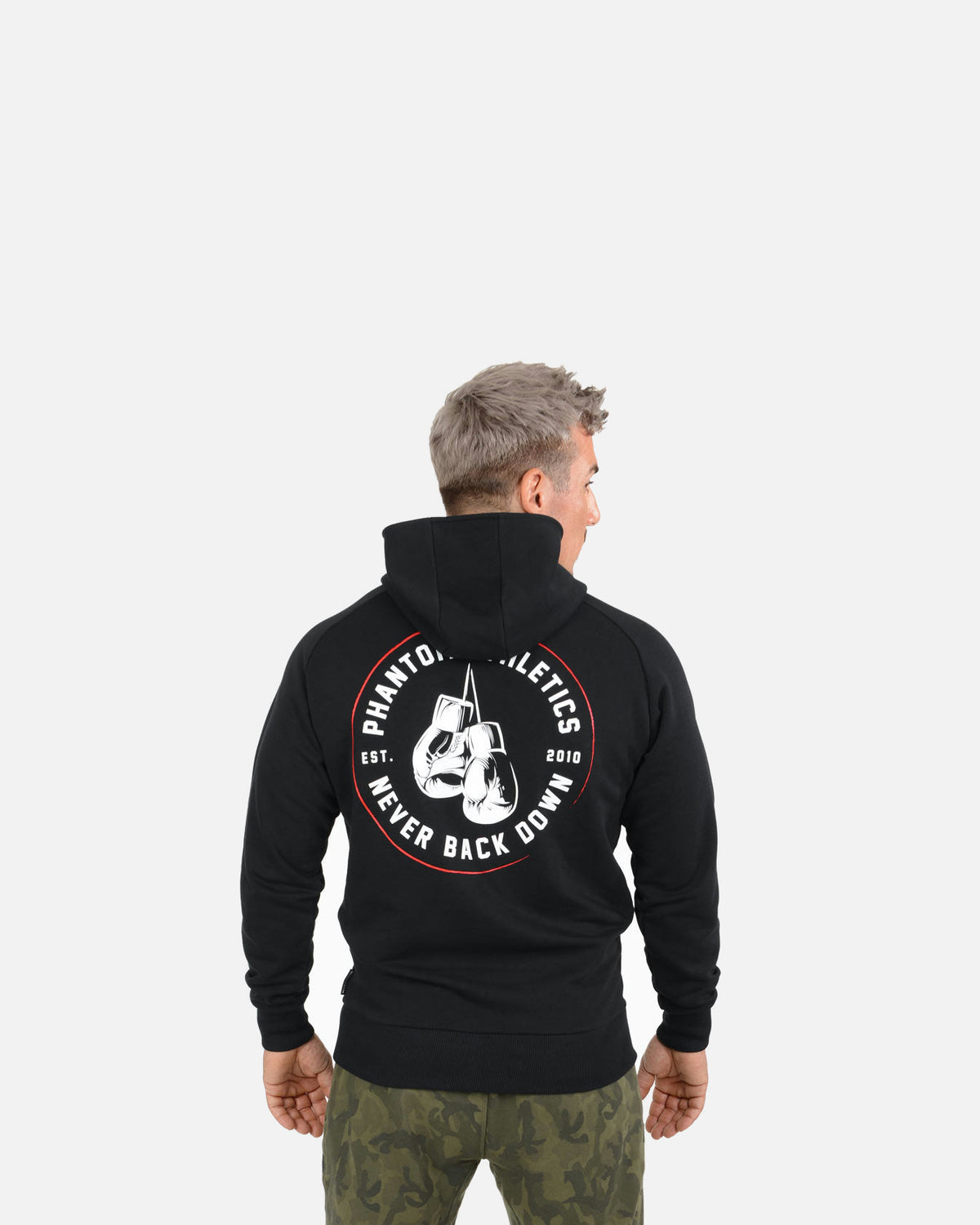 Phantom Athletics Hoodie Never Back Down - Zwart