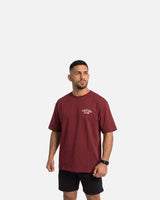 Phantom Athletics T-Shirt FIGHTING CLUB Oversize Heavy - Bordeaux Rood Rood Rood Rood Rood Rood