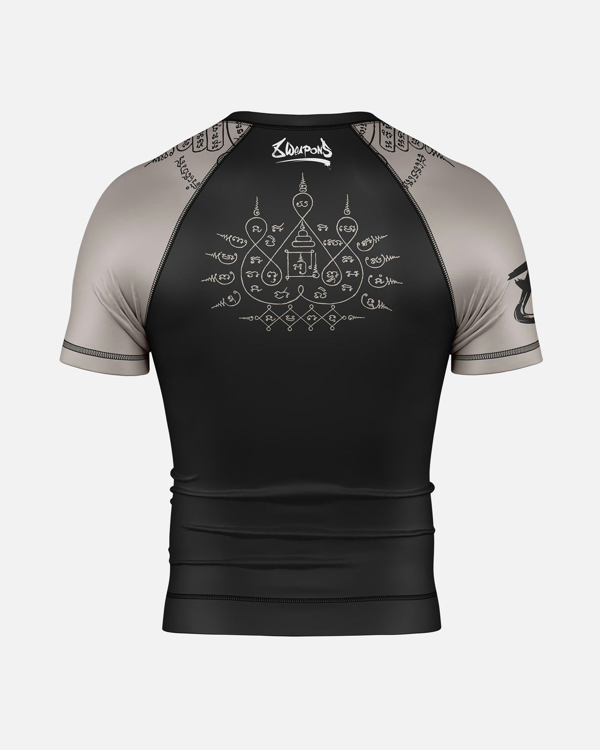 8 WEAPONS Rashguard 8 Ways Yant 2.0 - Zwart/Zand