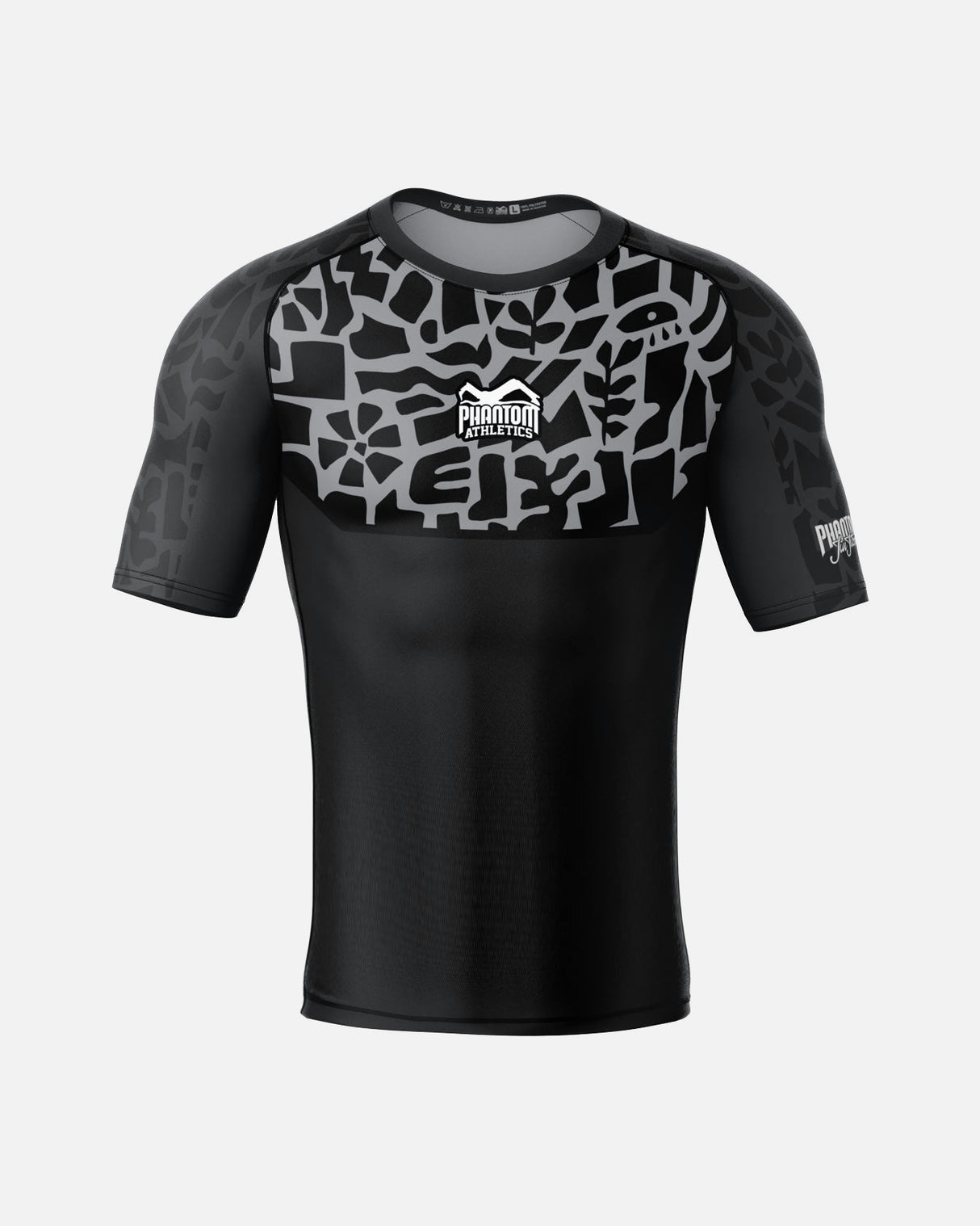 Phantom Athletics Rashguard Groundgame - Zwart/Grijs