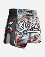 8 WEAPONS Muay Thai Shorts Cut Like A Blade 2.0 - Wit