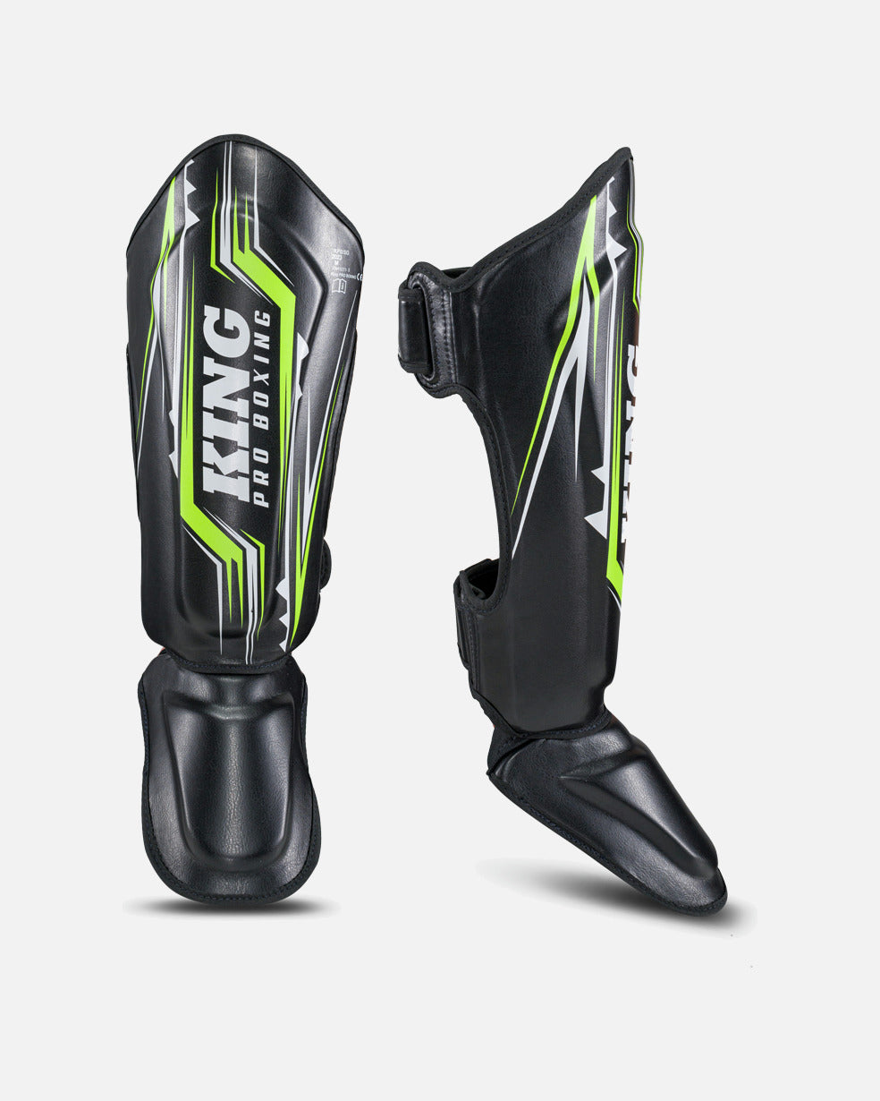 King Pro Boxing Scheenbeschermers Spartan - Zwart
