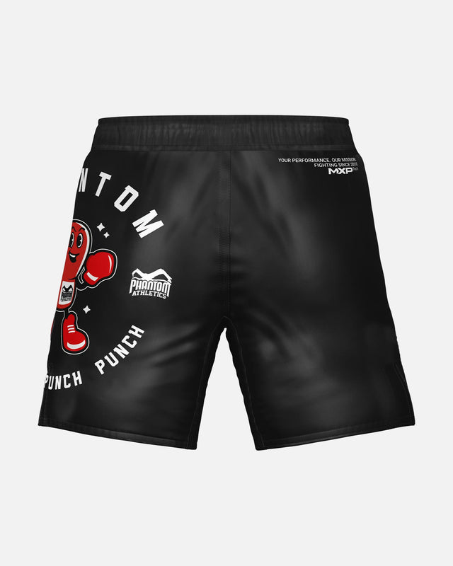 Shorts de MMA Phantom Athletics EVO Punchy – Noir/Rouge