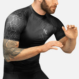 Hayabusa Rashguard Geo Korte Mouwen - Grijs