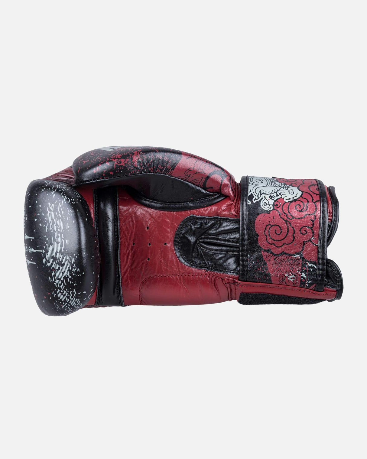 8 WEAPONS Bokshandschoenen Hanuman Yant - Zwart/Rood