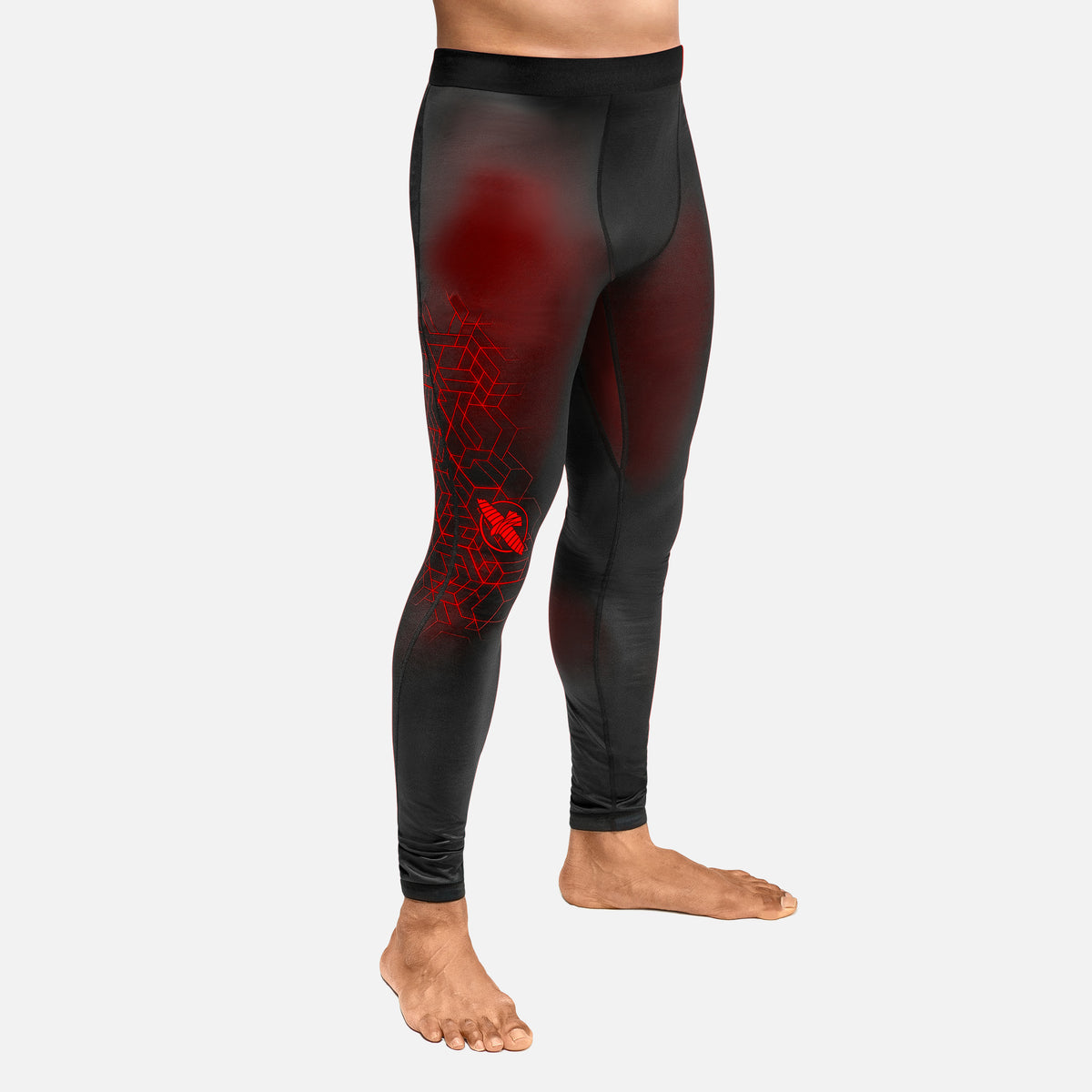 Hayabusa Compressie Shorts Geo - Rood