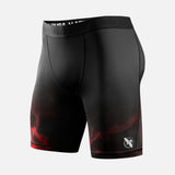 Hayabusa x UFC BJJ Compression shorts – Black/Red