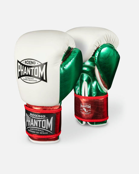 Phantom Athletics Boksehandsker Mexico – Hvid/Grøn/Rød