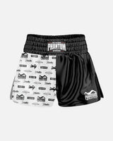 Pantaloncini Muay Thai Phantom Athletics Legend – Nero/Bianco
