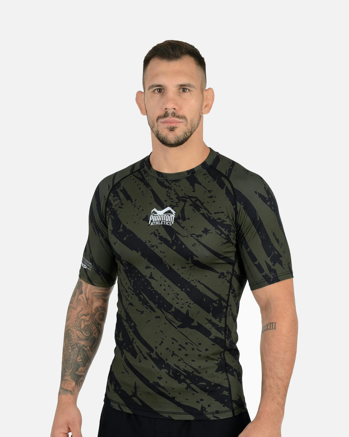 Phantom Athletics Rashguard EVO Camo Tiger - Groen