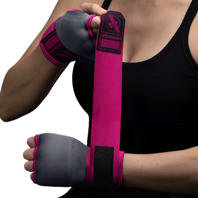 Hayabusa Innerhandskar Quick Gel - Grå/Rosa